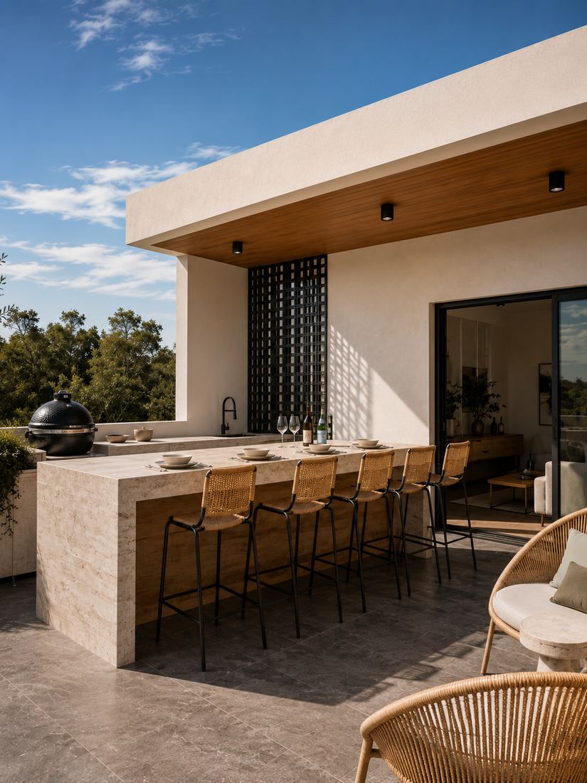 Tres Olmos · Terraza